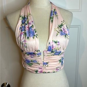 Zara Floral Halter Top